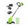 Аккумуляторный триммер Greenworks G24LT251 24В (АКБ 2Ач + ЗУ)