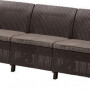 Скамья трехместная CORFU II MAX LOVE SEAT, коричневый