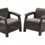 Комплект мебели KETER Corfu Duo Set, коричневый