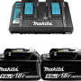 Аккумулятор LXT 18В BL1850B 2шт. + зарядное устройство DC18RD MAKITA