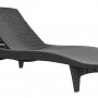 Шезлонг лежак KETER Sun Lounger Pacific, графит