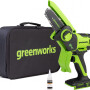 Мини-пила цепная аккумуляторная Greenworks G24MCS10 24В