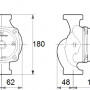 Циркуляционный насос Grundfos UPS 32-80 180 (95906443)