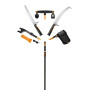 Черенок алюминиевый телескопический FISKARS OneClick L 220-400см