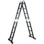 Лестница алюм. многофункц. 4х4 ступ.(229см/465см) 13,8кг BLACK LINE STARTUL (ST9930-04)