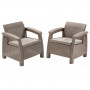 Комплект мебели KETER Corfu Duo Set, бежевый