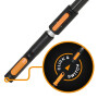 Черенок алюминиевый телескопический FISKARS OneClick L 220-400см