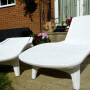 Шезлонг лежак KETER Sun Lounger Pacific, белый