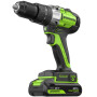 Аккумуляторная дрель-шуруповерт Greenworks GD24DD60 24В (2 АКБ 2Ач + ЗУ)