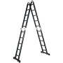 Лестница алюм. многофункц. 4х5 ступ.(283см/580см) 15,5кг BLACK LINE STARTUL (ST9930-05)