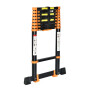 Лестница телескопическая 1-секц. алюм. 590см, 15 ступ. 17кг BLACK LINE STARTUL (ST9931-059)