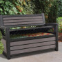 Скамья-сундук пластиковая уличная Keter HUDSON BRUSHED BENCH
