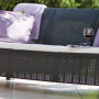 Скамья трехместная CORFU II MAX LOVE SEAT, коричневый