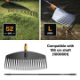 Грабли L без черенка QuikFit FISKARS (1000642)
