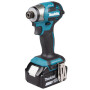 Аккумуляторный ударный шуруповерт MAKITA LXT DTD173RTJ в кейсе (2 АКБ 5Ач + ЗУ)