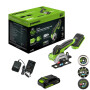 Аккумуляторная углошлифмашина Greenworks GD24UCS 24В (АКБ 2Ач + ЗУ)