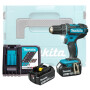 Аккум. дрель-шуруповерт MAKITA DDF482RTJ в чем. (2 АКБ 5Ач + ЗУ)