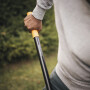 Лопата совковая с ручкой Solid FISKARS (черная) (1066720)
