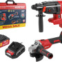 Набор аккум. инструмента WORTEX (перфоратор CRH 1824-2 + УШМ LX CAG 1812-1 E + АКБ 4А*ч + ЗУ 2А)