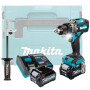 Аккумуляторная ударная дрель-шуруповерт MAKITA XGT HP 001 GD 201 в кейсе (2 АКБ 2,5Ач + ЗУ)