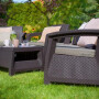 Комплект мебели KETER Corfu quattro set, коричневый