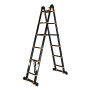 Лестница телескопическая 2-х секц. алюм. 290/580см, 2х7 ступ. 19,2кг BLACK LINE STARTUL (ST9932-058)