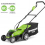 Аккумуляторная газонокосилка Greenworks G40LM35K4 40В (в комплекте АКБ + ЗУ)