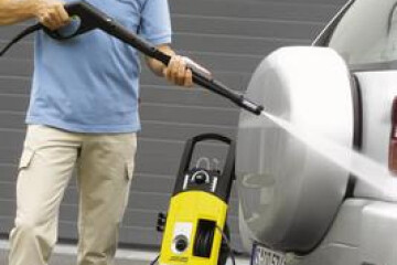 Моем машину без крана с водой!