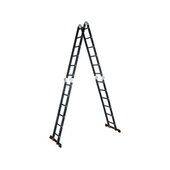 Лестница алюм. многофункц. 4х6 ступ.(332см/690см) 17кг BLACK LINE STARTUL (ST9930-06)