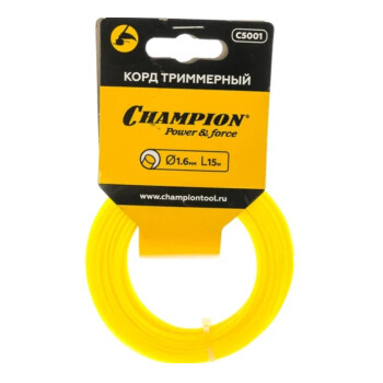 Корд триммерный CHAMPION Round 1,6 мм, 15 м (круглый)
