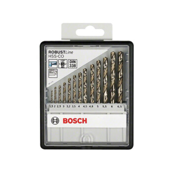 Набор сверл по металлу BOSCH Robust Line HSS-Co 13шт. 1,5-6,5мм