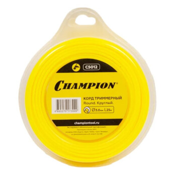 Корд триммерный CHAMPION Round 3,0 мм, 25 м (круглый)