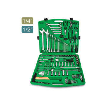 Набор инструментов 1/4", 1/2" 6 граней 130 предметов TOPTUL (GCAI130T0)