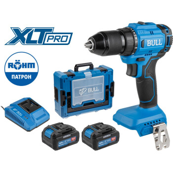 Аккум. дрель-шуруповерт BULL SR 1803 Xcase XLTpro ROHM series (2 АКБ 4Ач + ЗУ)