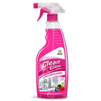 Средство для стекол и зеркал GraSS "Clean Glass" (лесные ягоды). 600 мл.