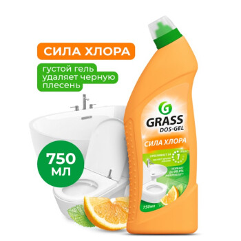 Гель дезинфицирующий чистящий GraSS "DOS GEL" Сила цитрусов, 750мл