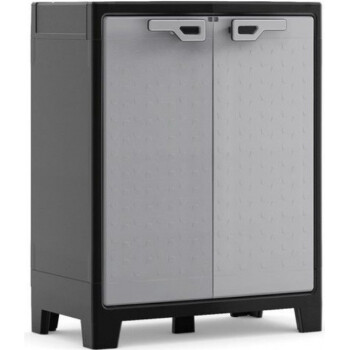 Шкаф Пластиковый низкий TITAN BK/GL KETER