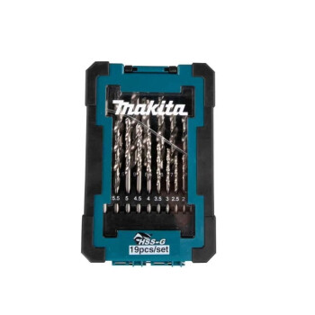 Набор сверл по металлу ц/х Makita HSS-G 19 шт. (1-10 мм, шаг 0.5 мм)