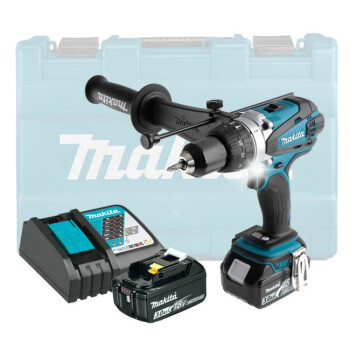 Аккум. ударная дрель-шуруповерт MAKITA LXT DHP 458 RFE в чем. (2 АКБ 3Ач + ЗУ)