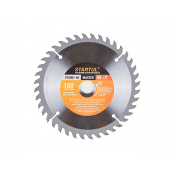 Диск пильный 160х20/16 мм 40 зуб. по дереву STARTUL (твердоспл. зуб)