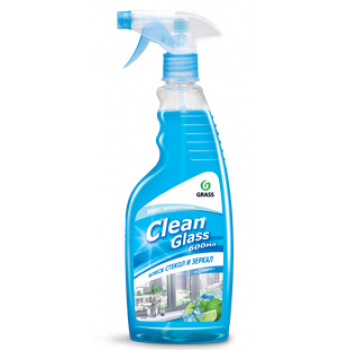 Средство для стекол и зеркал GraSS "Clean Glass" (голубая лагуна). 600 мл.