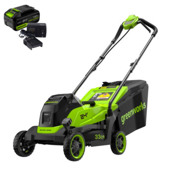 Аккумуляторная газонокосилка Greenworks GD24LM331K4 (АКБ+ЗУ)