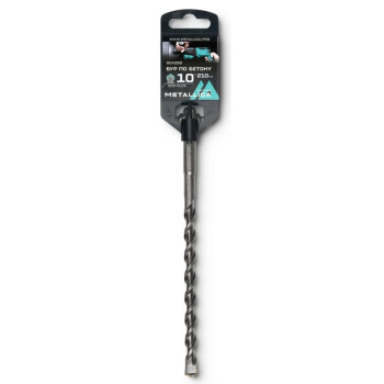 Бур по бетону SDS-plus METALLICA Optima 10х210/150 мм, напайка с центром, 2 спирали