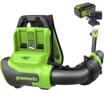 Воздуходув аккумуляторный ранцевый Greenworks GD40BPG2K4 (АКБ 4Ач + ЗУ)
