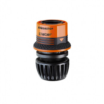 Коннектор с аквастопом Claber ERGOGRIP 1/2”-5/8” (блистер)