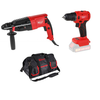 Набор инструмента WORTEX (дрель-шуруповерт BD 2025-1 DLi + перфоратор LX RH 2628 + сумка WB 1202)