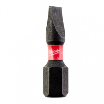 Бита ударная для шуруповерта MILWAUKEE SHOCKWAVE SL0,8x5,5 25mm (2 шт.)