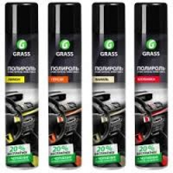 Полироль-очититель пластика GraSS Dashboard Cleaner, глянцевый блеск, клубника 750 мл