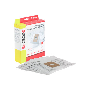 Мешки-пылесборники OZONE синтетические для пылесоса, 5 шт. + микрофильтр