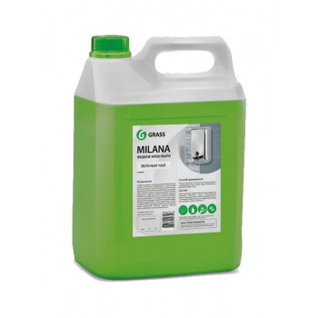 Мыло жидкое для рук GraSS "Milana" (зеленый чай), 5 кг